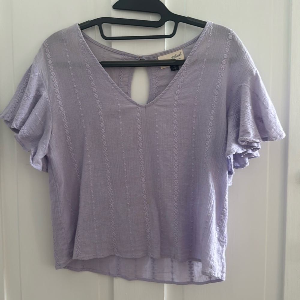 Embroidered Cotton Top